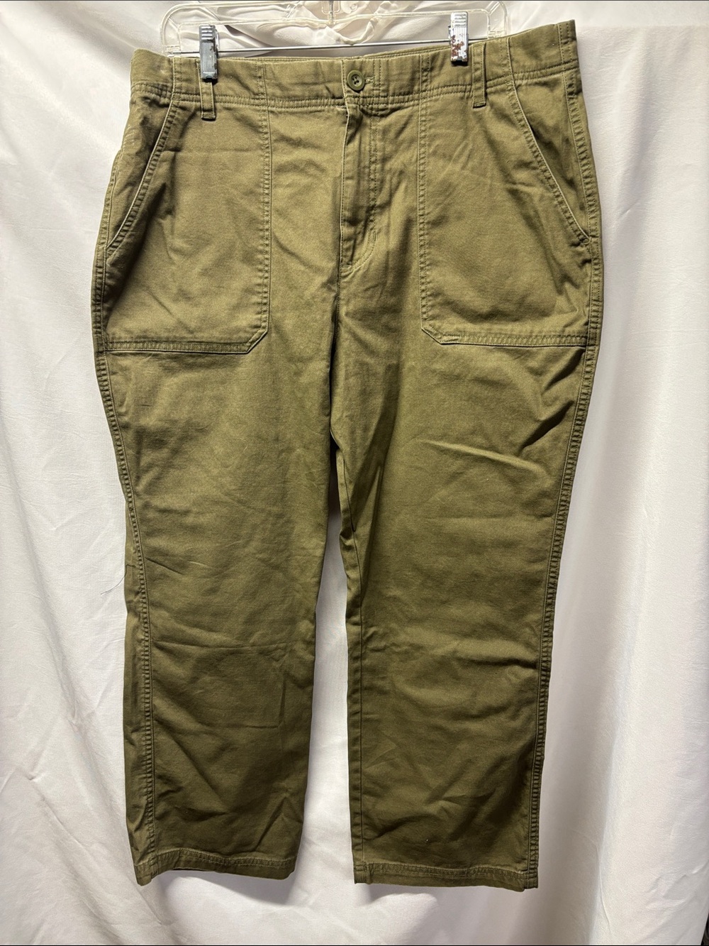 Eddie Bauer Olive Utility Chinos